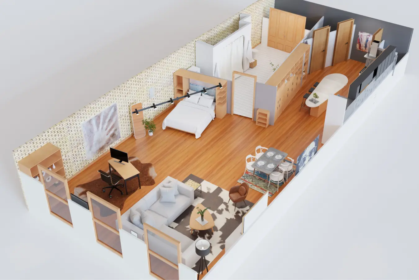 3D Renderings for Airbnb & Short-term Rentals